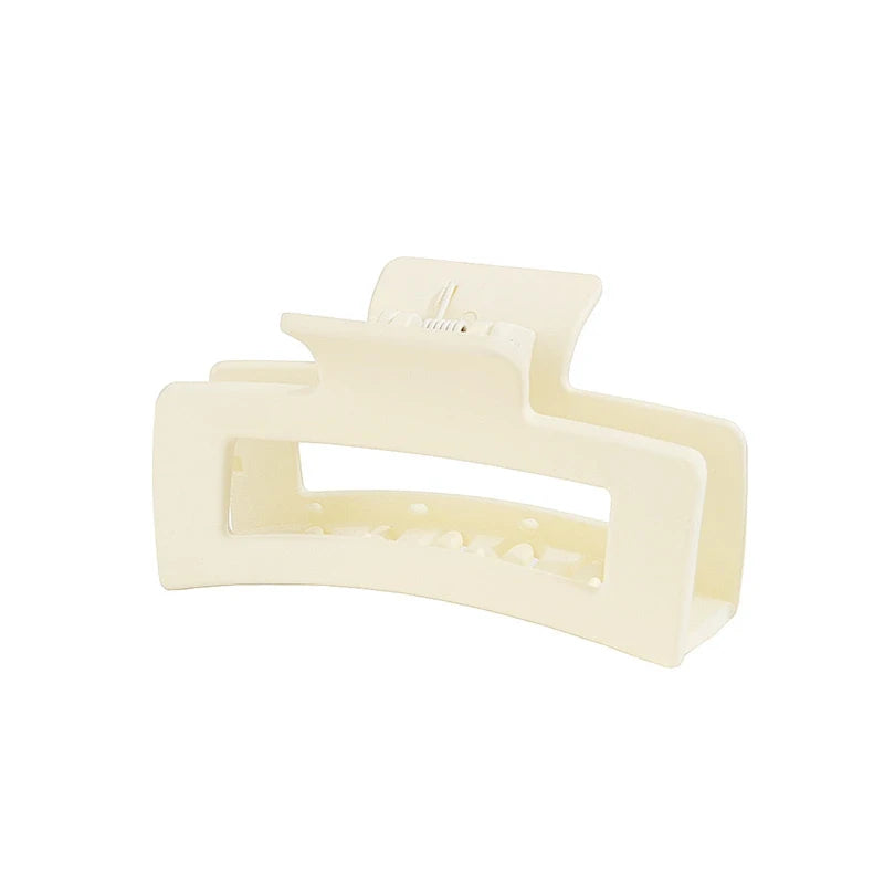8.5cm 10.5cm Large Square Matte Hair Claw Clip Non Slip Solid Color Shark Hair Clip for Women Girls Hair Accessories