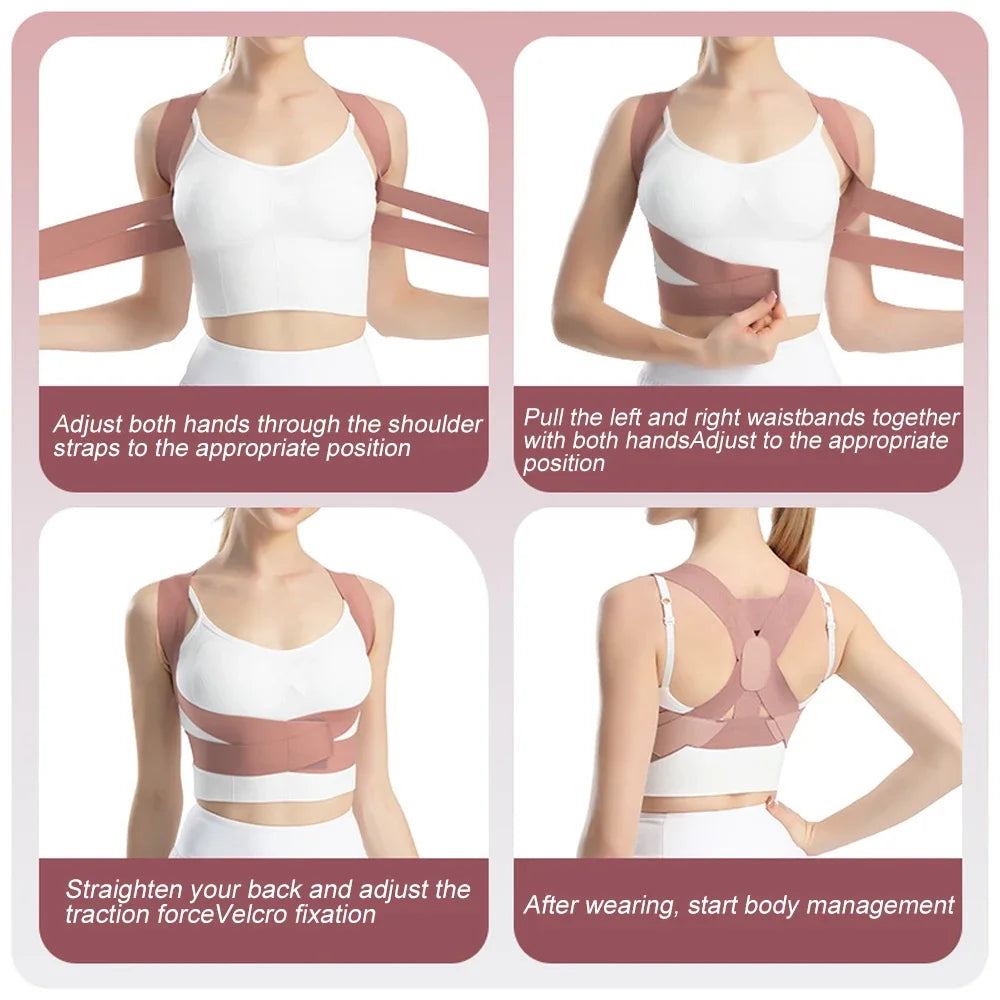 Adjustable Back Brace - Spine Support Belt for Adults