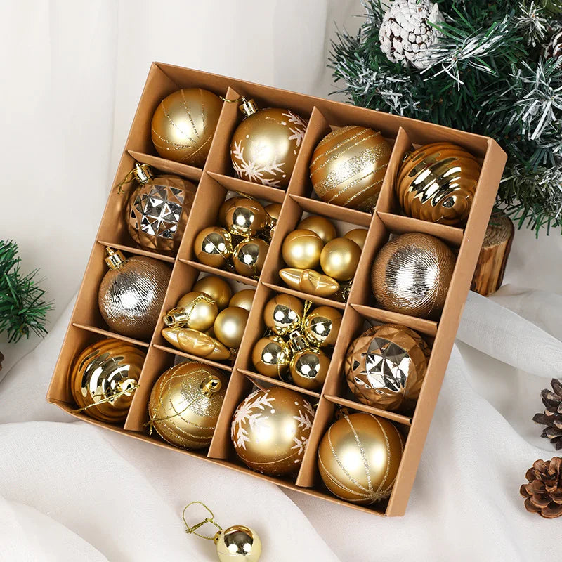 36pcs Christmas Ball Christmas Tree Decoration Ornaments for Home Decor Halloween New Year 2026 Navidad Pendant Ball Accessories