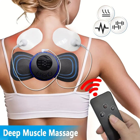 8-in-1 Rechargeable EMS Neck Massager – Relaxation at Your Fingertips