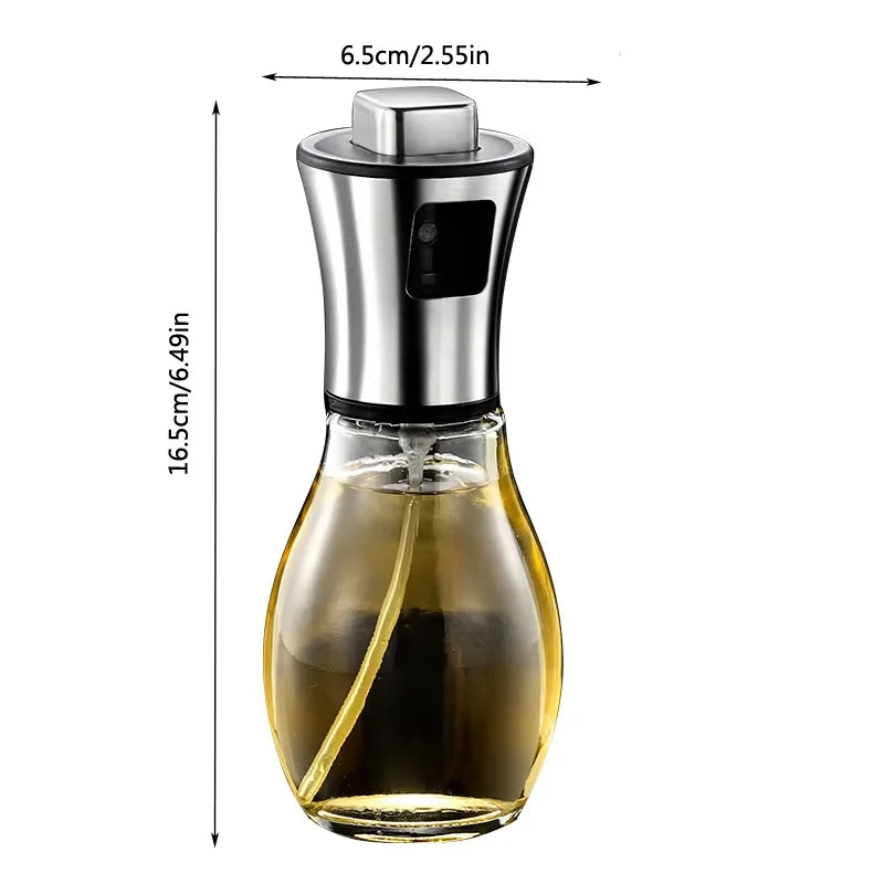Oil Spray Pot Oil Sprayer For Cooking Spray Bottle Barbecue Multi-Function Air Fryer Glass High-Pressure Baking Oil Pot Kitchen
