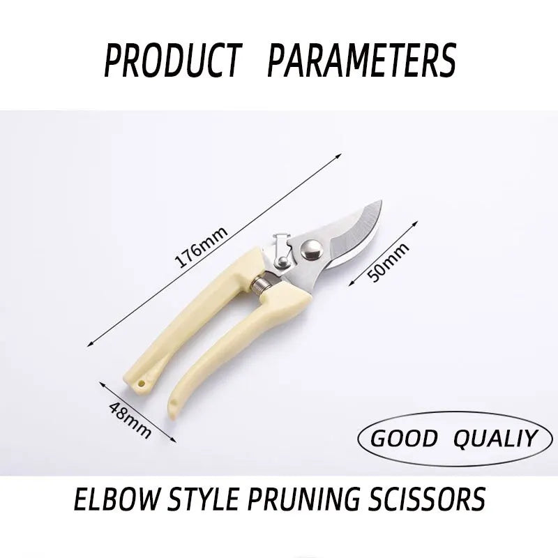 Stainless Steel Scissors for Flower Cutting Arrangement Pruning Fruit Tree Garden Branch Cutting Household Grafting Tools Set