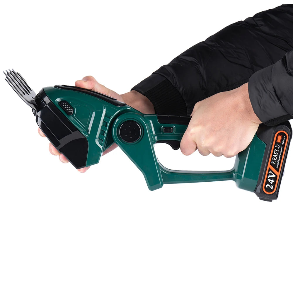 NEWBENY 2 IN 1 Electric Hedge Trimmer Cordless Portable High Power Household Lawn Mower Rechargeable Pruner Weeding Garden Tools