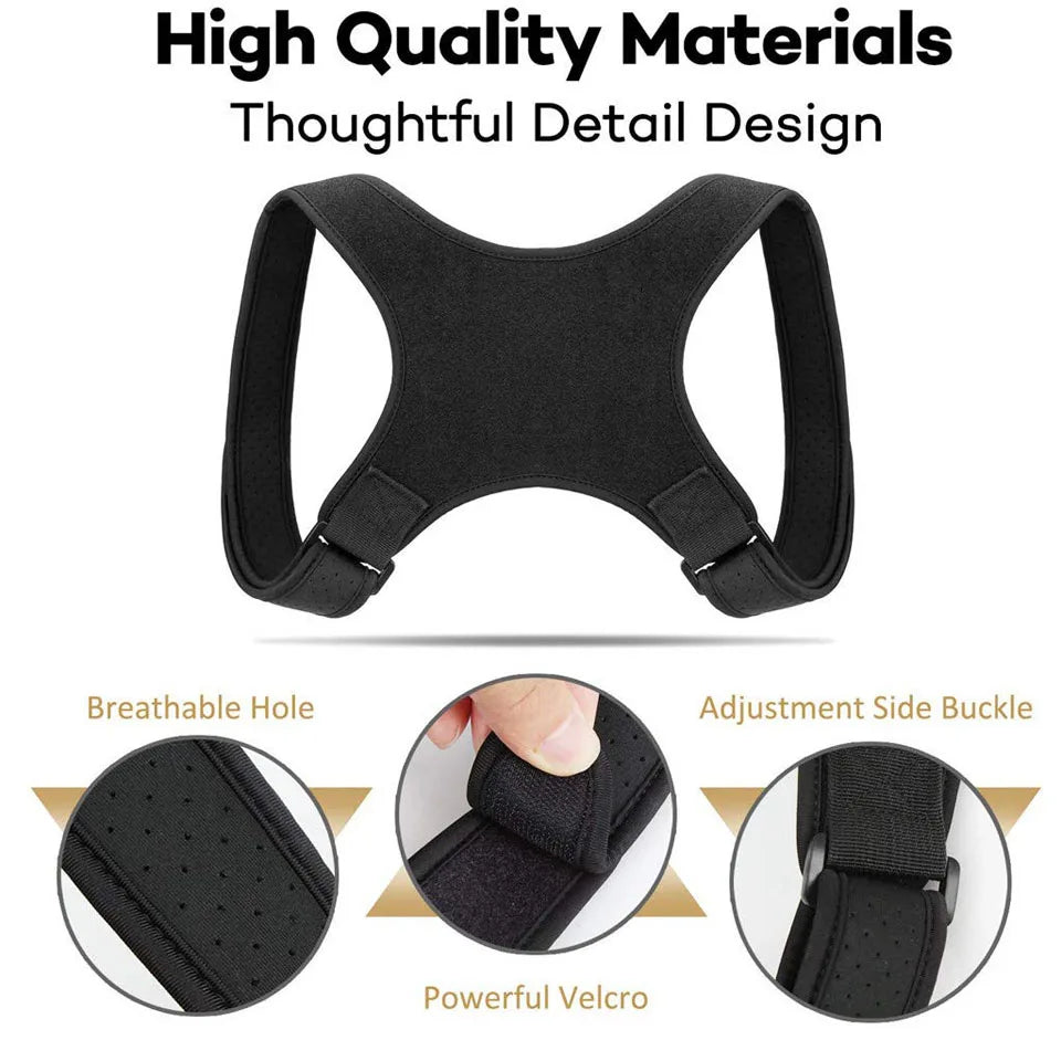 Kid Adjustable Posture Corrector Back Support Children Shoulder Belt Rectify Straighten Correction Pain Relief Beauty Girls Boys
