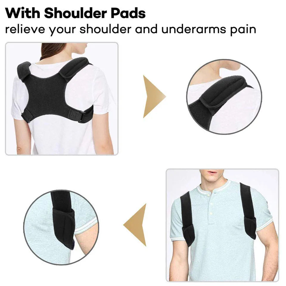 Kid Adjustable Posture Corrector Back Support Children Shoulder Belt Rectify Straighten Correction Pain Relief Beauty Girls Boys