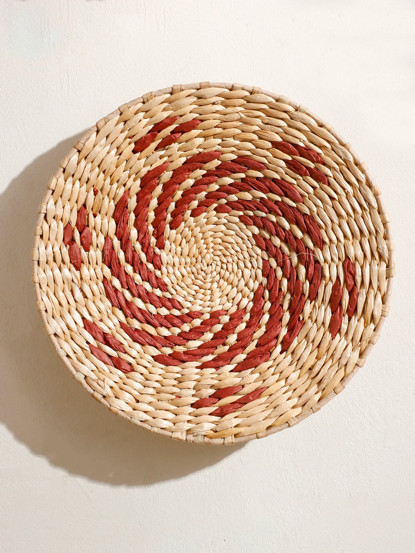Seagrass Wall Hanging Decor Wall Basket Boho Home Decoration Handmade Natural Wall Art for Kitchen Bedroom Living Room Ornament