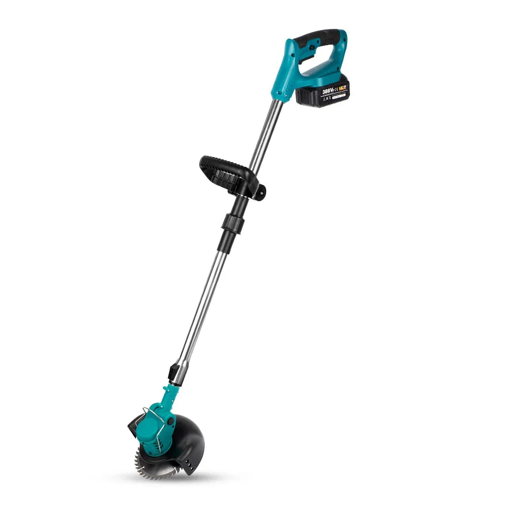 YOFIDRA Electric Lawn Mower Length Adjustable Cutter Cordless Garden Grass Cutting Trimmer Fit For 21V 18V Battery Pins