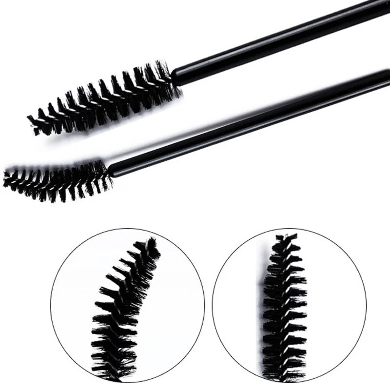 500/1000pcs Eyelash Brush Applicator Wholesale Lash Mascara Wands Brushes For Eyelash Extension Eyebrow Spoolies Beauty Tools