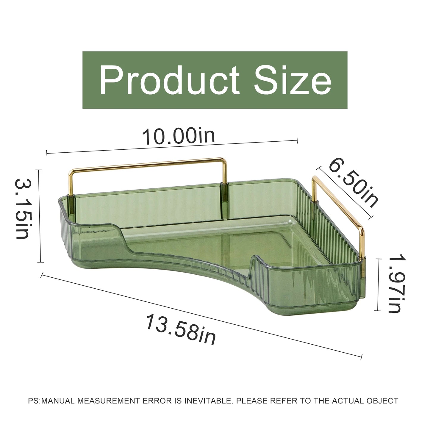 Makeup Storage Shelf Corner Bathroom Counter Organizer Bathroom Countertop Shelf Makeup Storage Clear Perfume Tray Holder