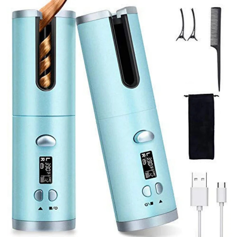 Portable cordless curler