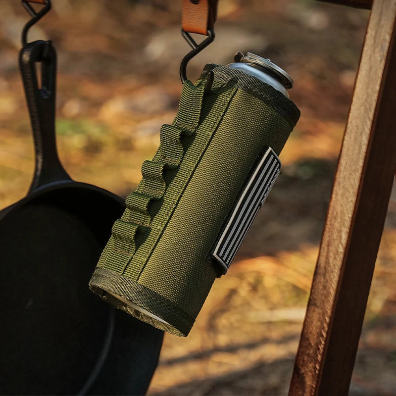 Gas Can Protective Cover Outdoor Tactical Fuel Gas Can Tank Protective Case Anti-Fall Gasoline Canister Gas Can Cylinder Case