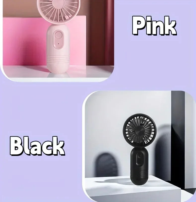 Travel, and Camping Mini Portable Fan USB Charging 3-speed - Handheld Fan for Men and Women Suitable for Office, Outdoor