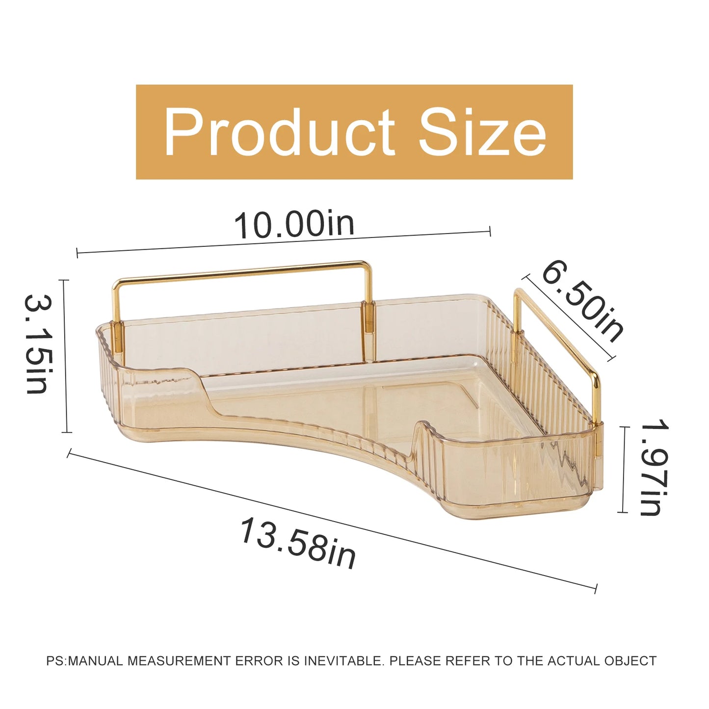 Makeup Storage Shelf Corner Bathroom Counter Organizer Bathroom Countertop Shelf Makeup Storage Clear Perfume Tray Holder