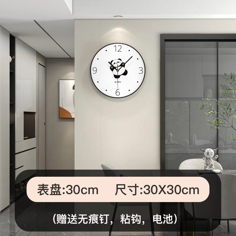 Nordic Luxury Wall Clock Creative Modern Living Room Decor Silent Scandinavian Dining Room Wall Art Clock