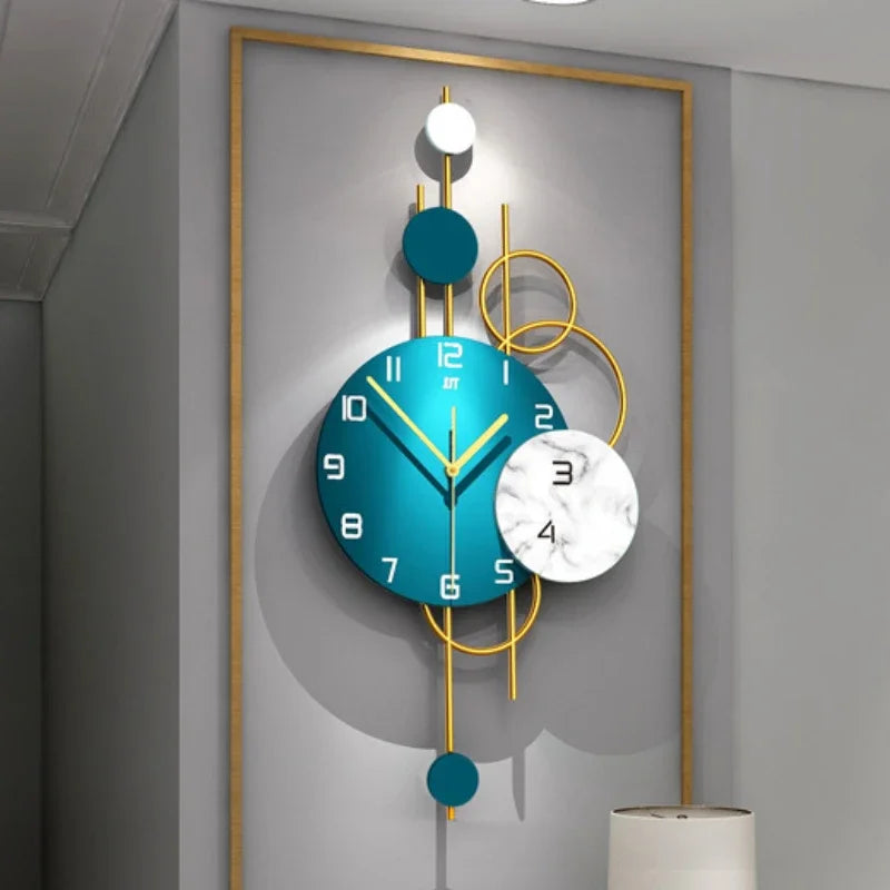 Luxury Living Room Modern Simple Wall Clock Home Decoration When Wall Clocks Creative Quartz Clock Ornaments Home Accessories