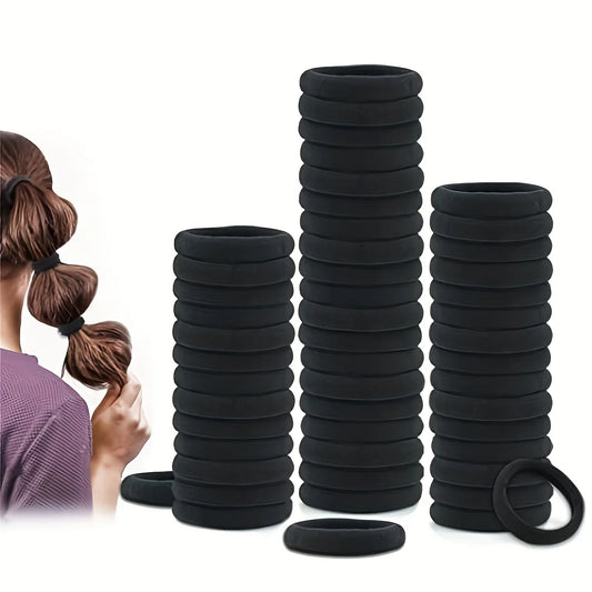 50-Piece Premium Elastic Hair Bands