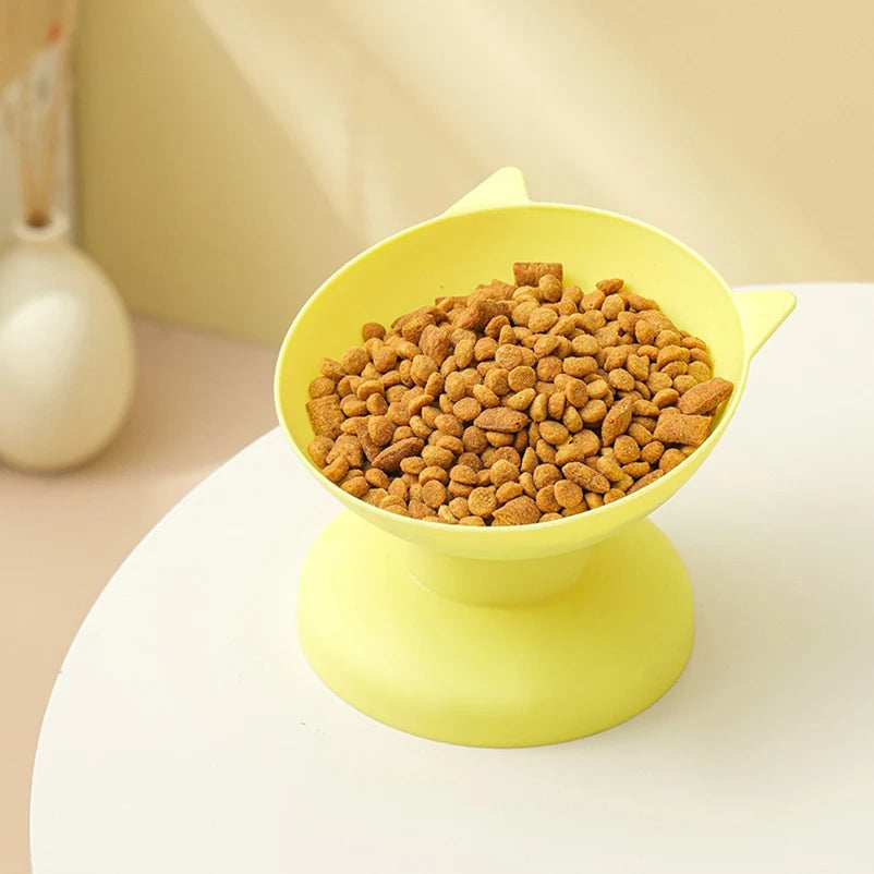 Raised Cat and Dog Food Bowl with Guard