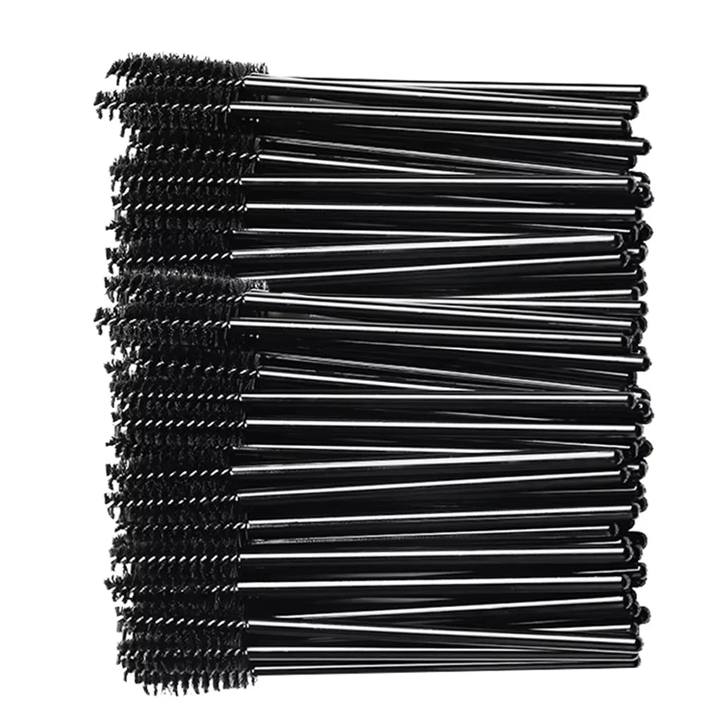 500/1000pcs Eyelash Brush Applicator Wholesale Lash Mascara Wands Brushes For Eyelash Extension Eyebrow Spoolies Beauty Tools