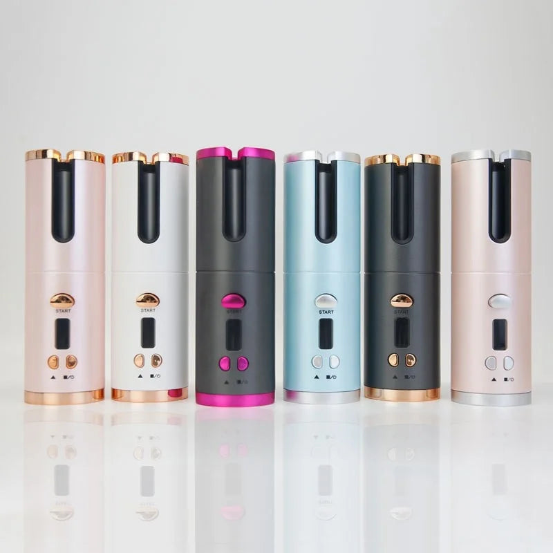 Portable cordless curler