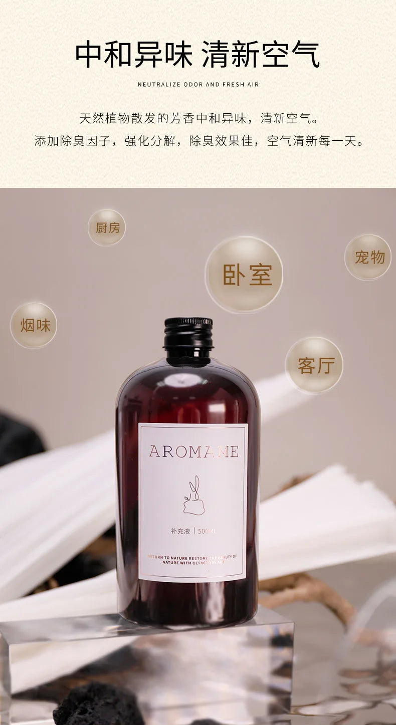 1000ML Hotel Aromatherapy Machine and Home Reed Diffuser Replenishment Liquid,Neroli/White rose/Hilton Aroma Oil for Humidifier