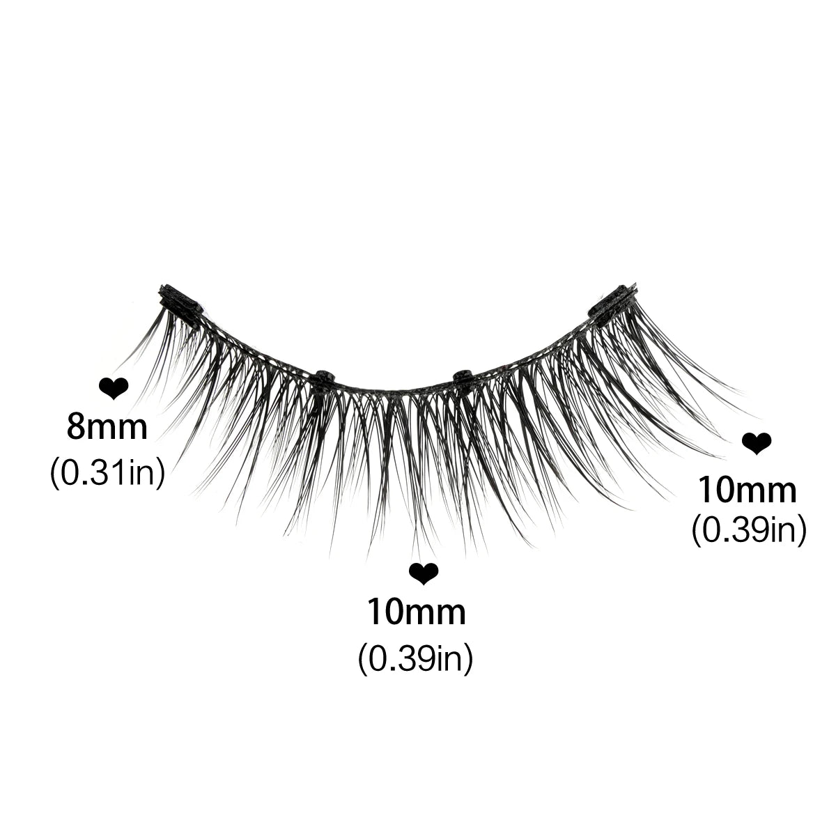 1 Pair Reusable Magnetic Eyelashes Tweezers Set Faux Mink Lashes Handmade 3D Natural False Eyelashes and Magnetic Tweezers Set