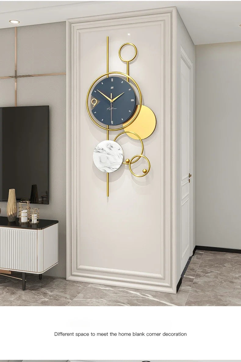 Luxury Living Room Modern Simple Wall Clock Home Decoration When Wall Clocks Creative Quartz Clock Ornaments Home Accessories