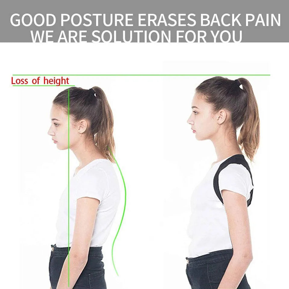 Kid Adjustable Posture Corrector Back Support Children Shoulder Belt Rectify Straighten Correction Pain Relief Beauty Girls Boys