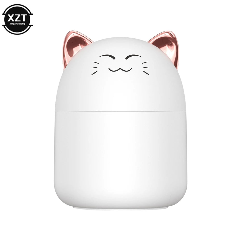 Humidifier With Colorful Atmosphere Light 250ml Capacity Cool Mist Aroma Diffuser Home Bedroom Humidifier Purifier