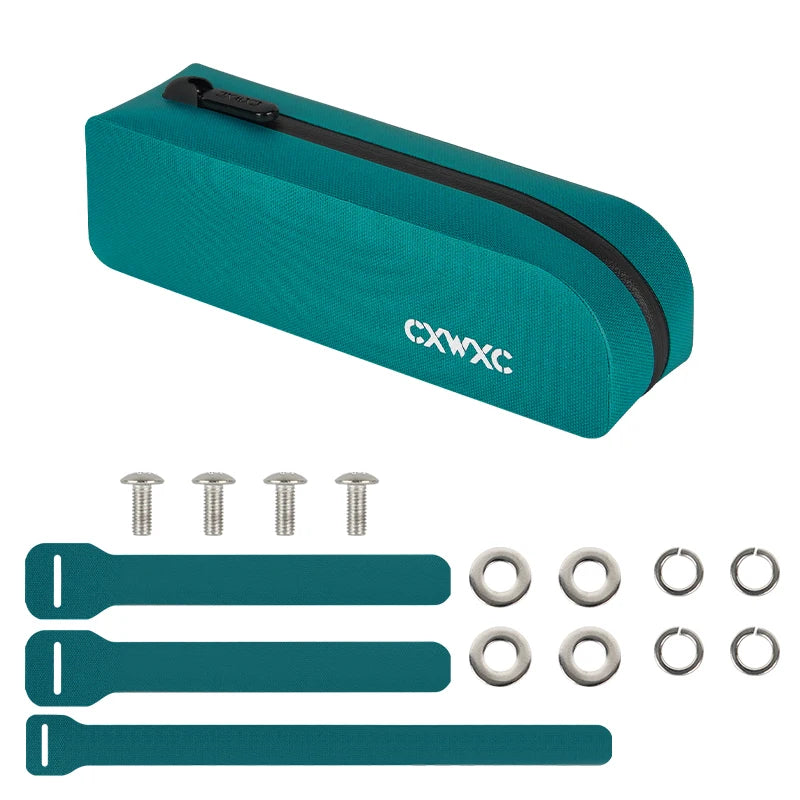 CXWXC Bicycle Magnetic Lid Top Tube Bag With Bolts Mounted & Straps Two Way Install MTB Road Bike Waterproof Front Frame Bag