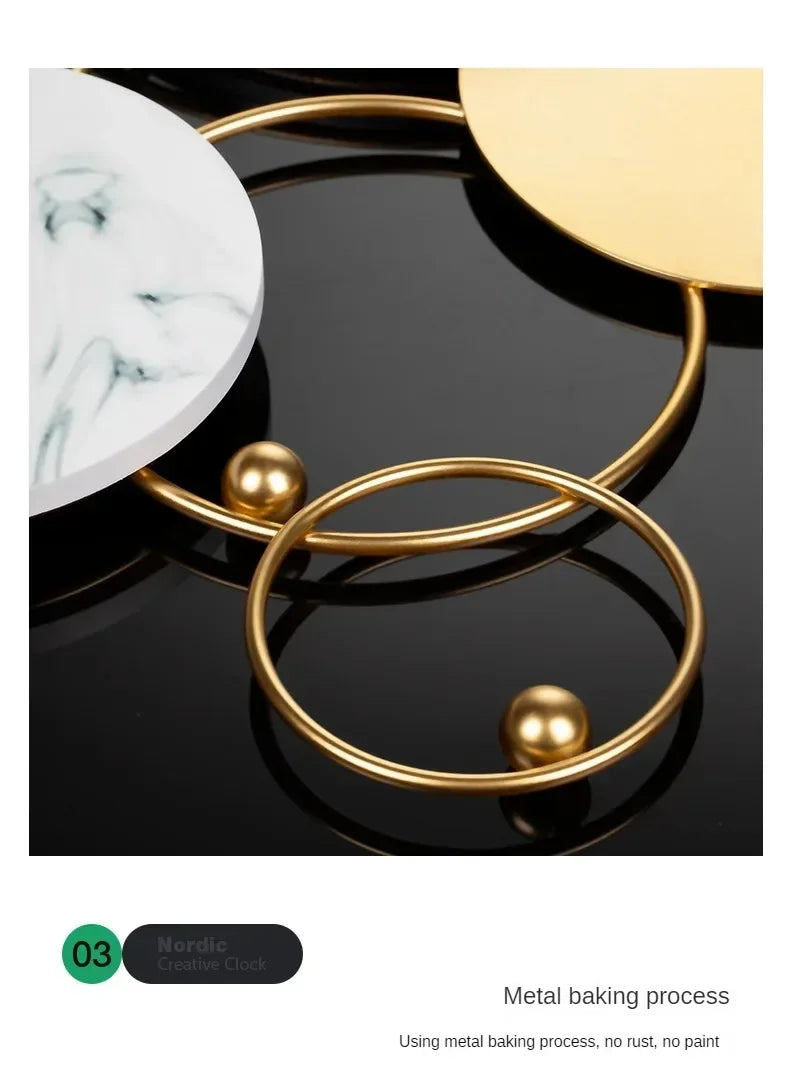 Luxury Living Room Modern Simple Wall Clock Home Decoration When Wall Clocks Creative Quartz Clock Ornaments Home Accessories