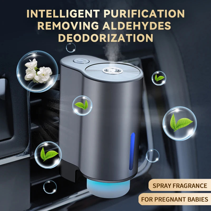 Humidifier Essential Oil Diffuser Smart Car Air Aromatherapy Diffuser, Fragrance Car Air fresheners with Three Adjustable