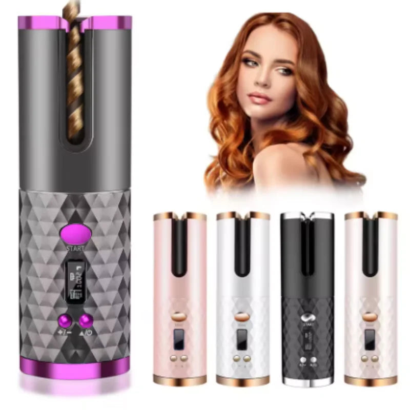 Portable cordless curler