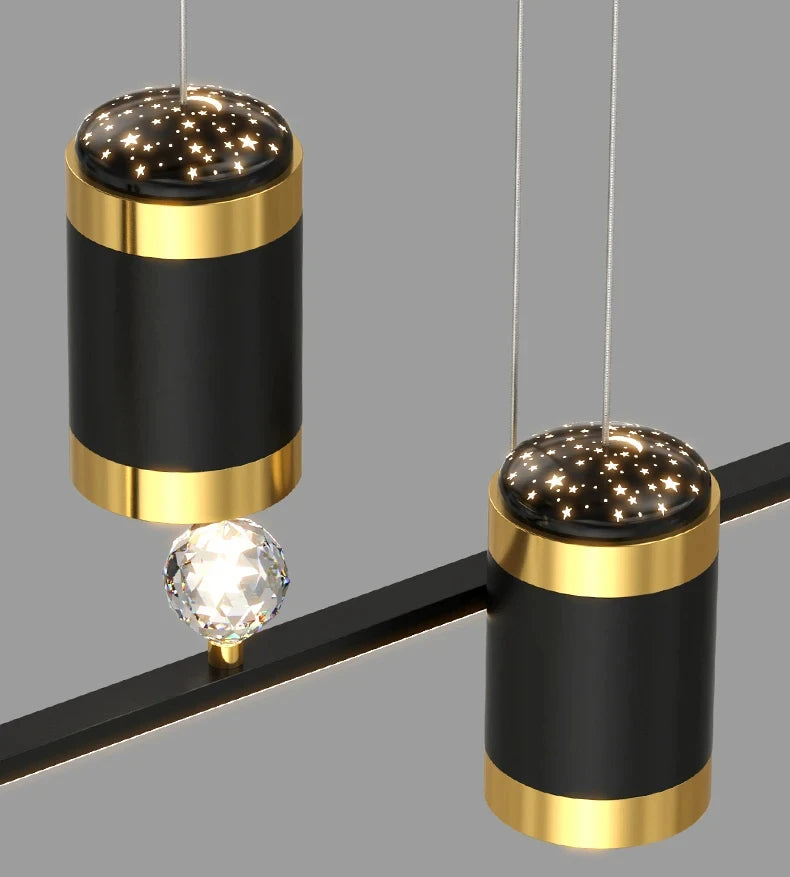 Modern Dining Room Pendant Light LED Smart Remote Control Dining Table Hanging Lamp Luxury Lustre Home Indoor Decor Chandelier