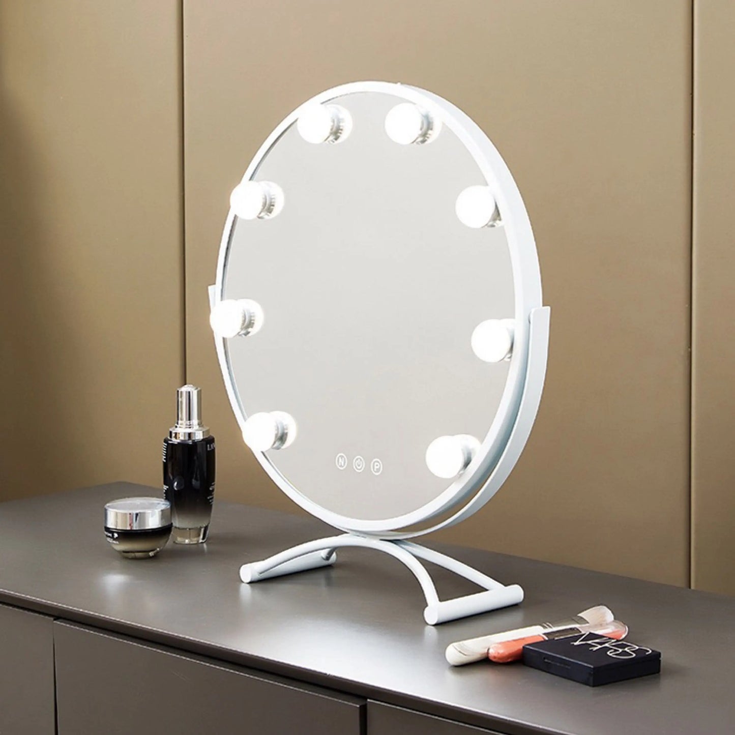 Makeup Mirror with Lights Lighted Cosmetic Vanity Mirror with Led Bulbs for Dressing Bedroom Tabletop Best Gifts for girl women