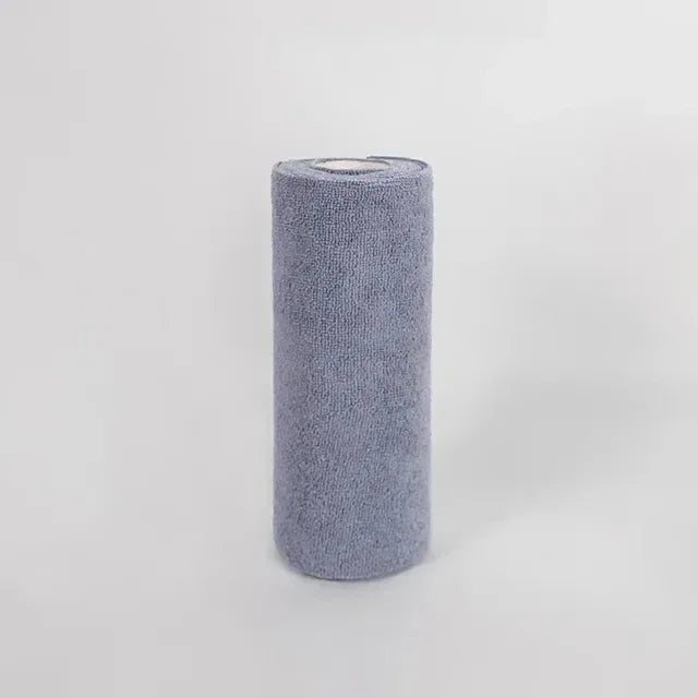Reusable Cleaning Wipe Household Kitchen Cloth Microfiber Towel Rolls Dish Rags Wash Paper Towel Replacement 1 Roll of 20 Sheets
