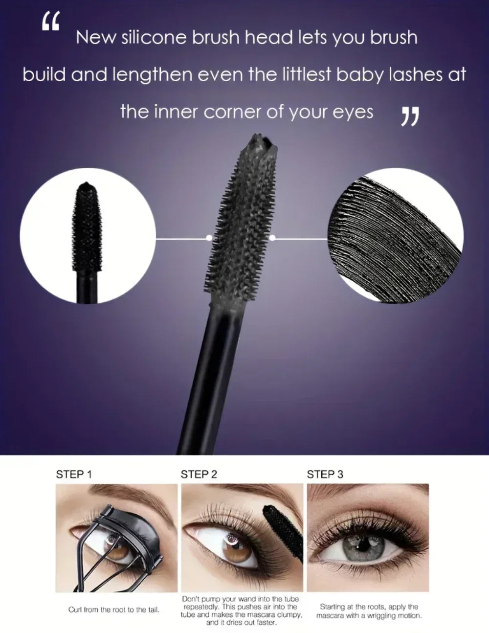 Black 4D Waterproof Mascara