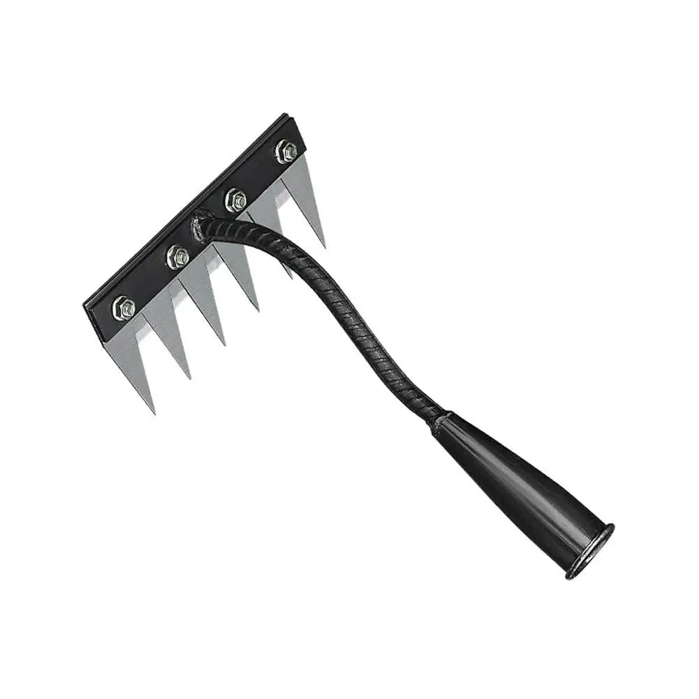5/6/7/8 Teeth Garden Hand Rake Farm Tool Weeding Scarifier Agricultural Nail Harrow Metal Harrow Garden WeedingTool