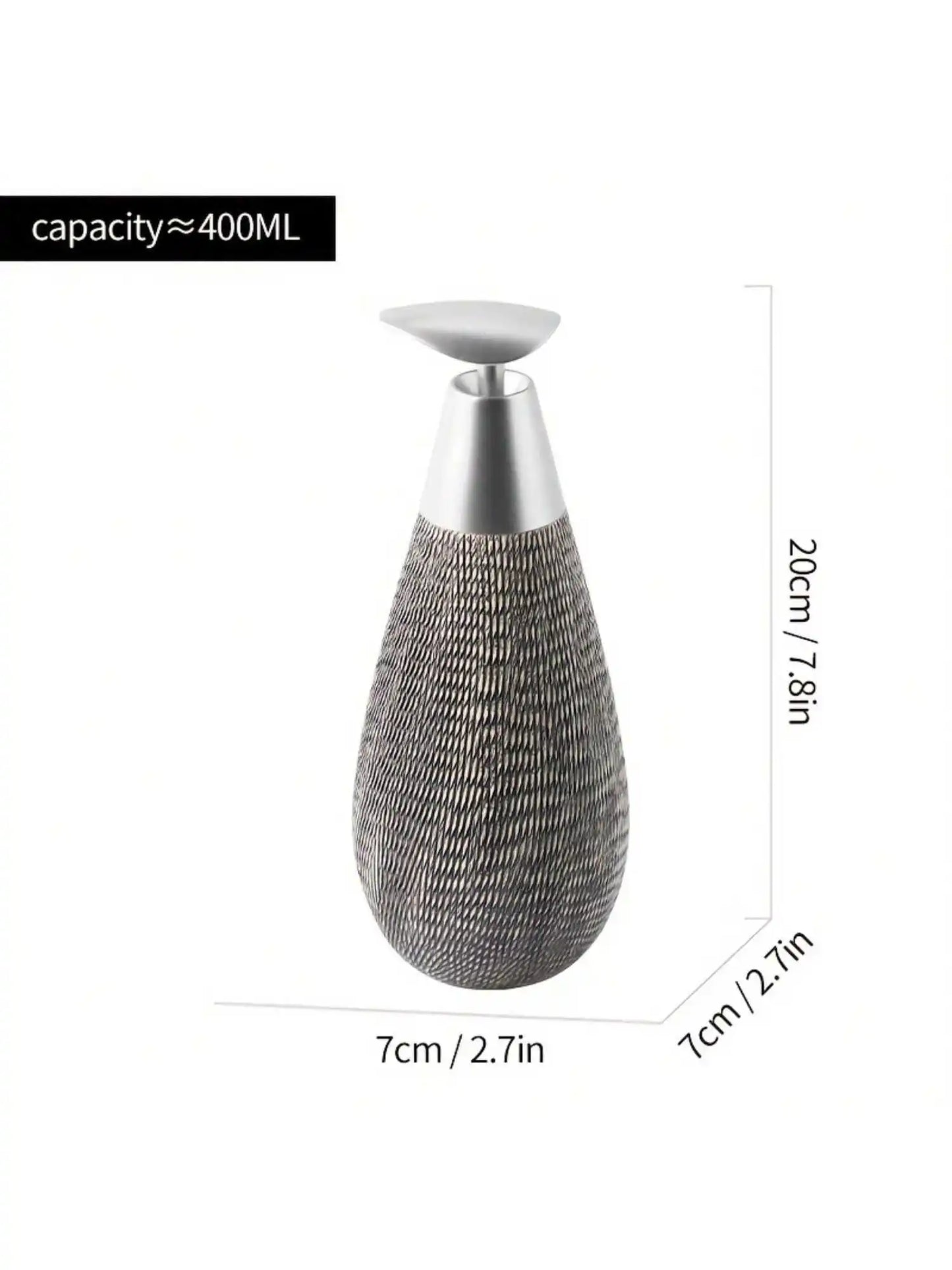 Creative Retro Style Ceramic Push-Type Soap Dispenser With Pump,  Hand Soap Bottle, Suitable For Bathrooms Kitchens And Toilets