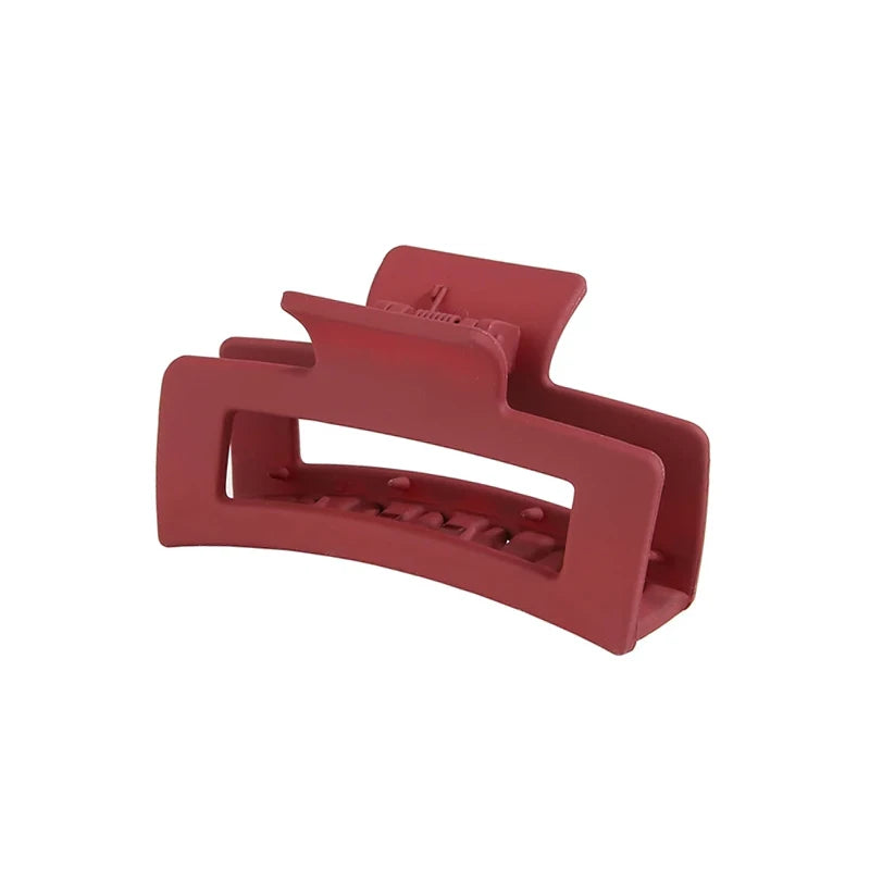 8.5cm 10.5cm Large Square Matte Hair Claw Clip Non Slip Solid Color Shark Hair Clip for Women Girls Hair Accessories