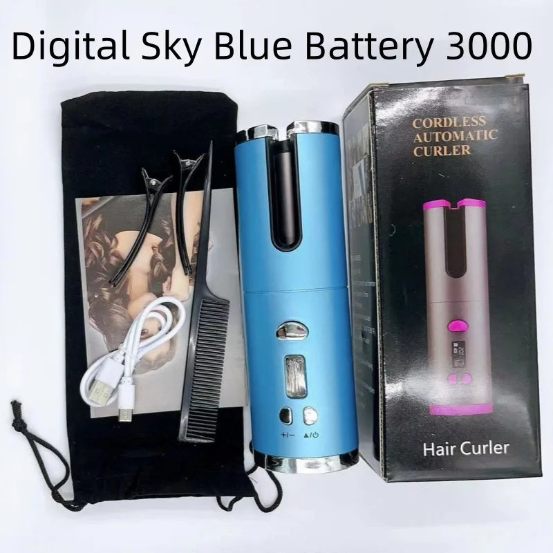 Portable cordless curler