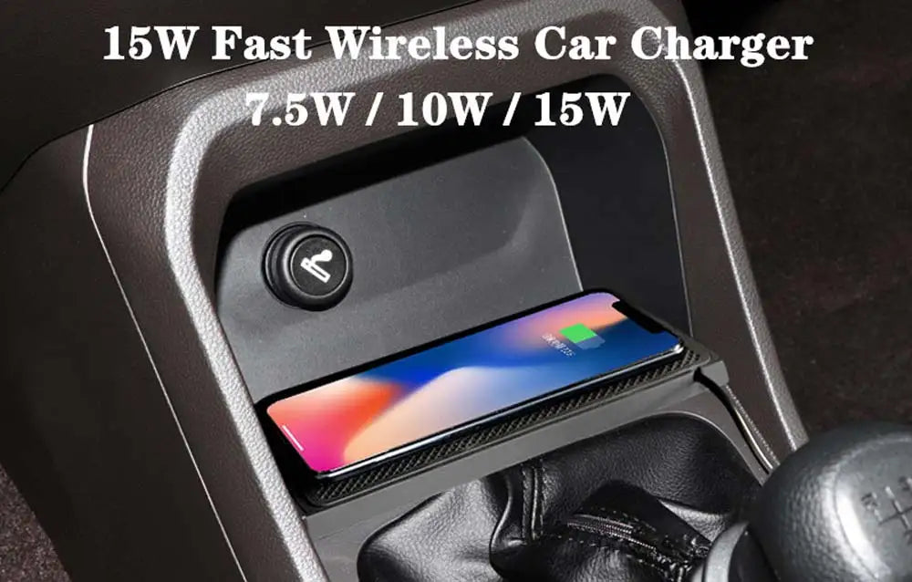 Car Wireless Charger Non-Slip Pad Silicone Fast Charging Wireless Charger for Car for IPhone 15 14 Xiaomi Huawei Samsung S23 S22