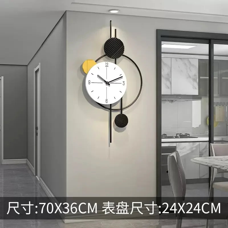 Luxury Living Room Modern Simple Wall Clock Home Decoration When Wall Clocks Creative Quartz Clock Ornaments Home Accessories