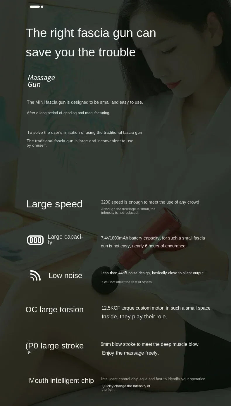 mini fascia Gun Fitness muscle relaxation Small massager Multi-functional electric male and female students MINI