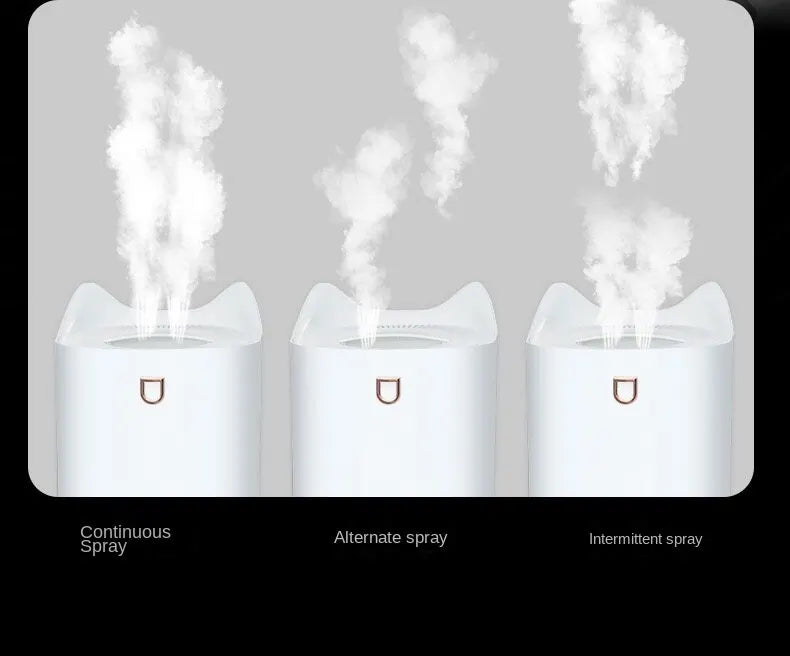 3000Ml Dual Jet Air Humidifier Large Capacity Atomizer Ultrasonic Aroma Diffuser Cool Mist Maker Air Humificador Purifier