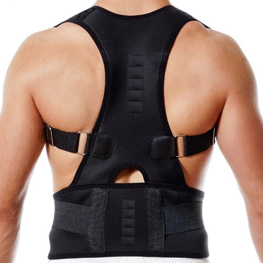 Top Adjustable Magnet Posture Corrector Back Corset Belt Straightener Brace Shoulder Corrector Lumbar Postura Braces Supports