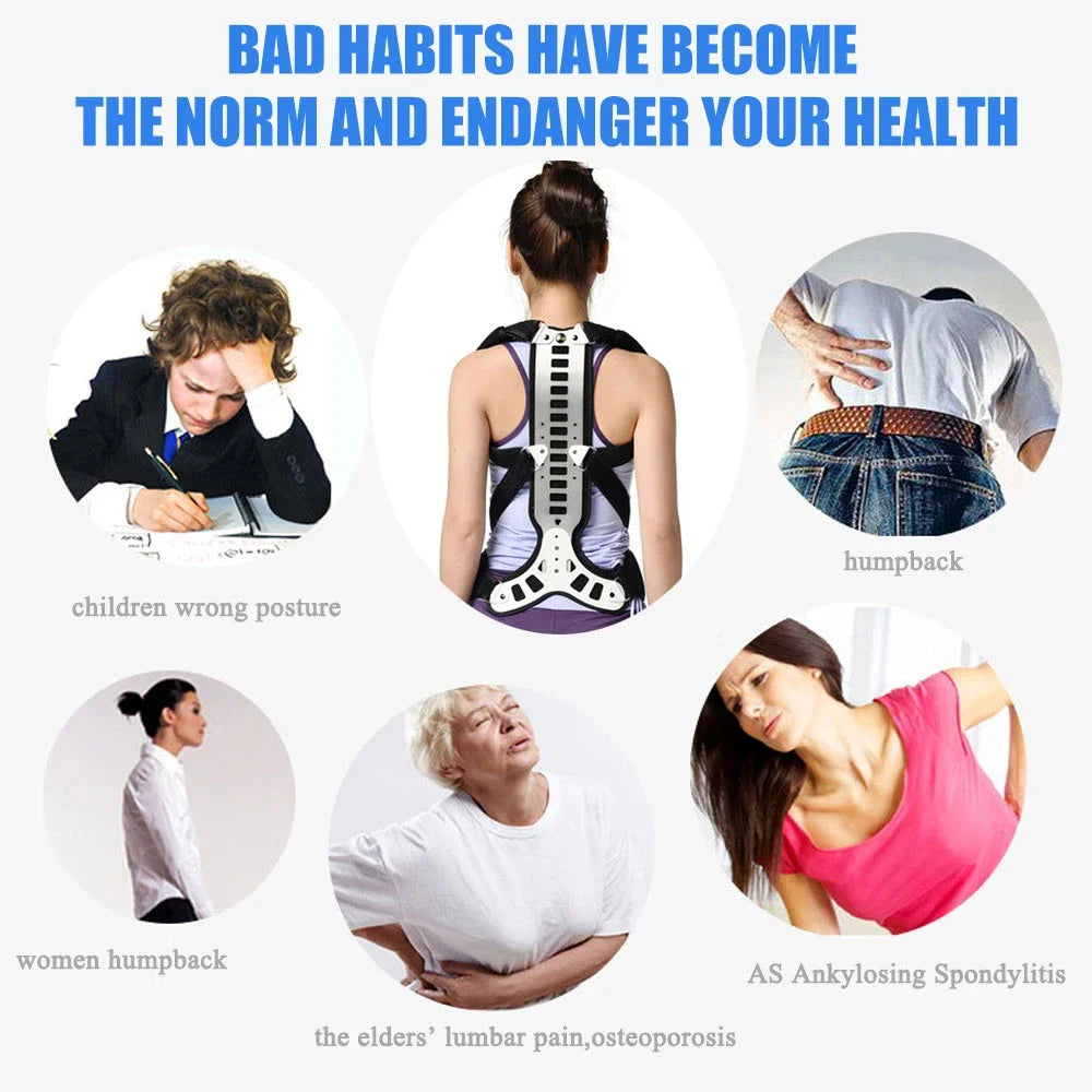 Posture Perfect  Adjustable Back Brace – Pain Relief & Full Support for Men & Women