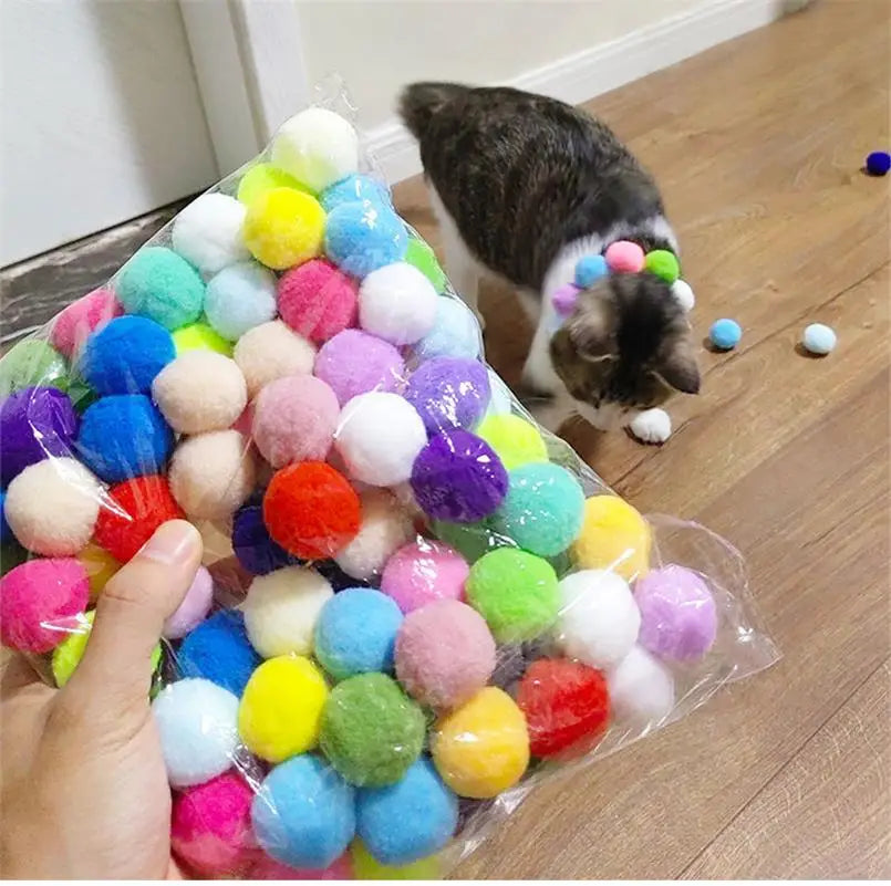 1 Set Cat Plush Toy Gun Plush Launcher Silent Interactive Tool Mini Shooting Gun Games Stretch Plush Ball Toys Pet Supplies