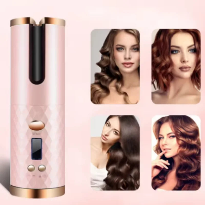 Portable cordless curler