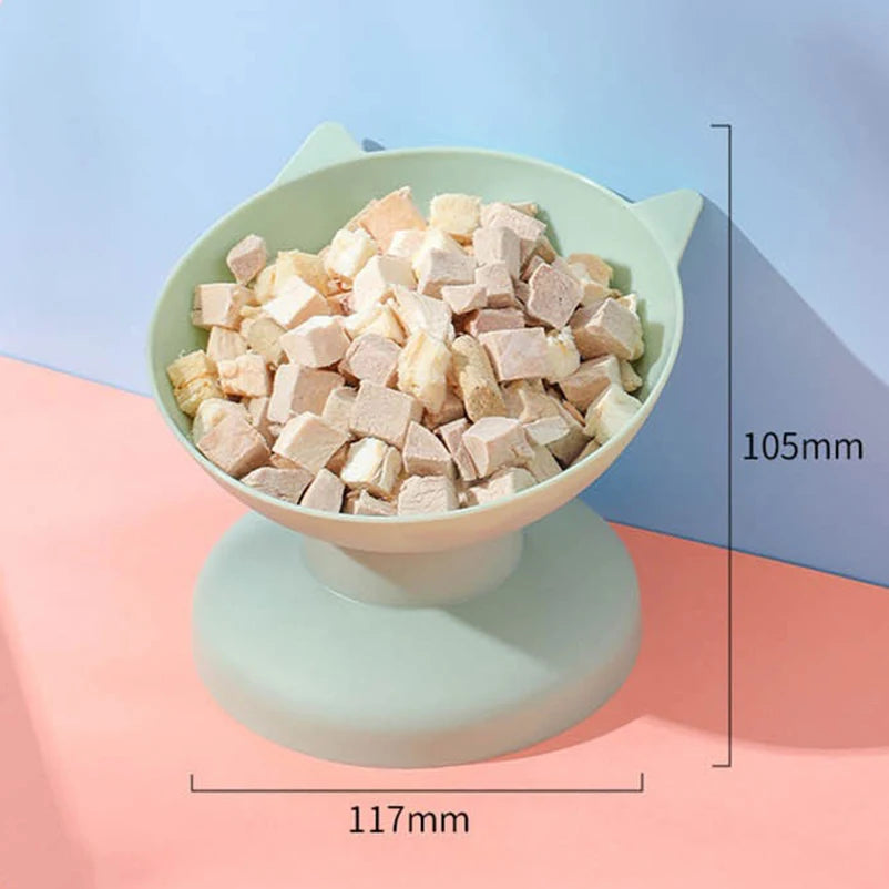 Raised Cat and Dog Food Bowl with Guard