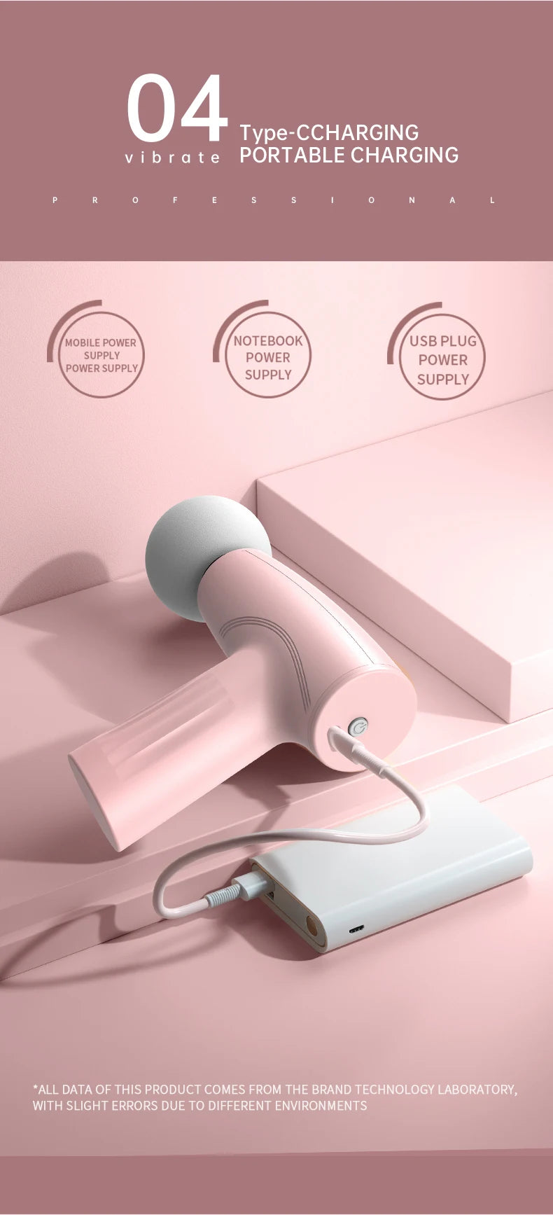 Mini Fascial Massage Gun Vibration Massage Machine Muscle Relaxation Neck And Back Compression Massager Portable Fitness